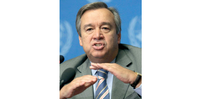 Guterres: the debate ... is unfortunately not always based ... on realities.