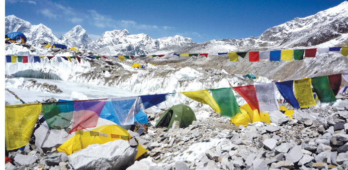 Everest Base Camp in Nepal.