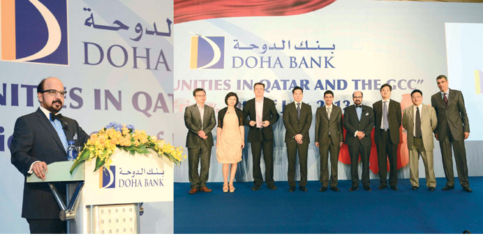 Seetharaman addressing the knowledge sharing session on the opportunities in Qatar and the GCC in Shanghai.