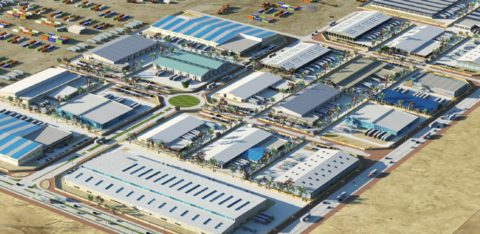 A rendering of the project site.