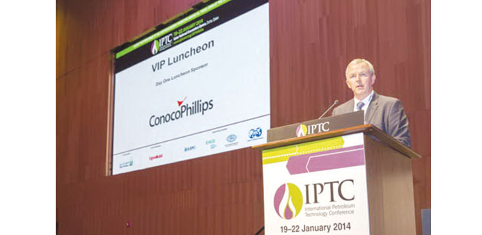 Sykes speaking at the IPTC yesterday.