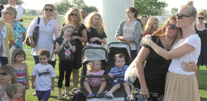 Residents gathered for a remembrance ceremony in May 2013, a year after the Villaggio Mall fire  tragedy.