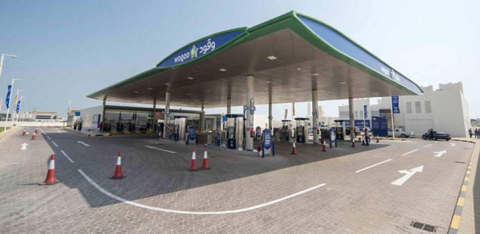 A view of the new service station.