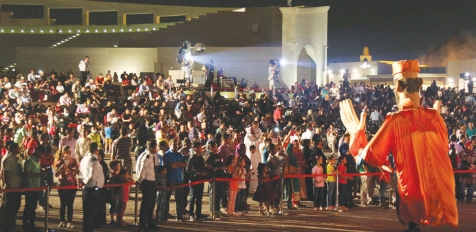 Spectators at the Katara Esplanade.
