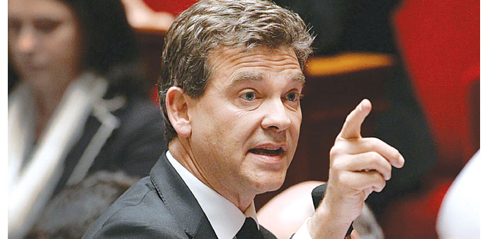 Montebourg: Against negative policies.