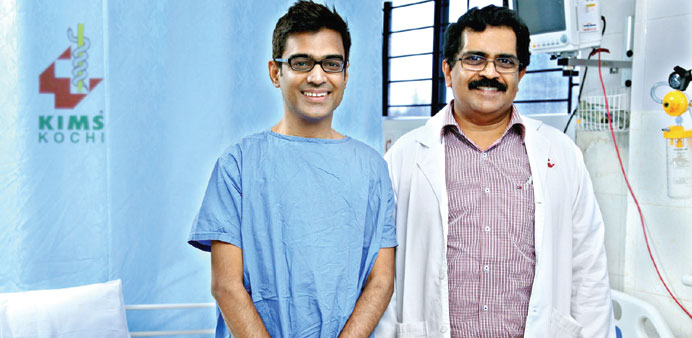 Dr Pappanacherry with Girish Kumar