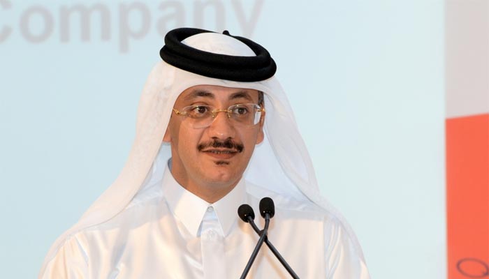 Faleh Mohamed al-Naemi addresses the e-Commerce Forum.