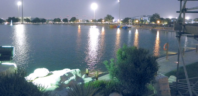 Serenity surrounds Aspire Park. PICTURES: Joey Aguilar