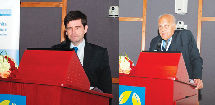 Dr Redington and Prof Sir Yacoub
