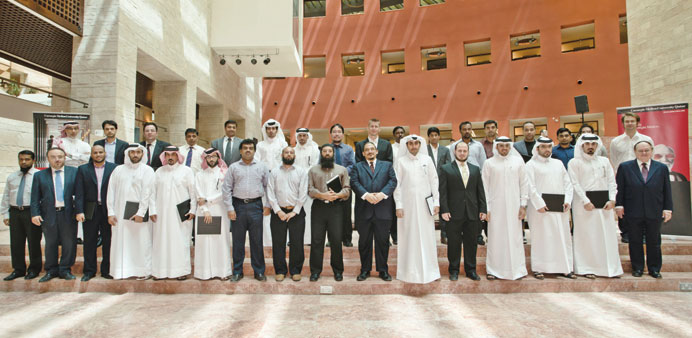 The executive education course participants.
