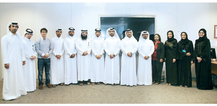  Participants of the Qatargas summer internship programme.
