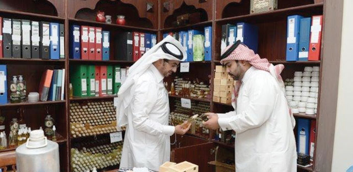CPD officers inspecting products during the raid.