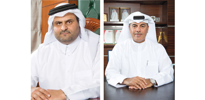 Sheikh Saoud (left) and al-Kuwari: Massive expansion projects.
