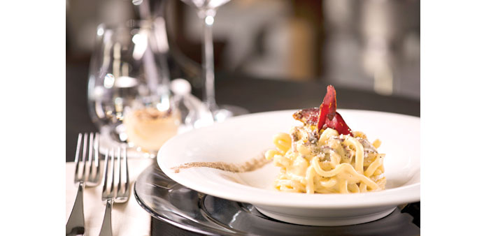 APPETIZING: A pasta at the restaurant. 