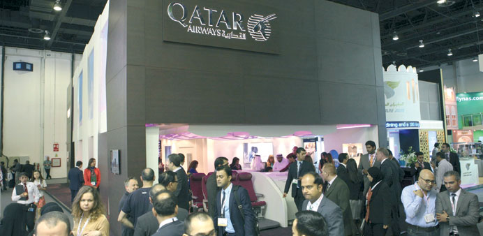 Qatar Airwaysu2019 exhibition stand was highly popular at this yearu2019s Arabian Travel Market in Dubai.