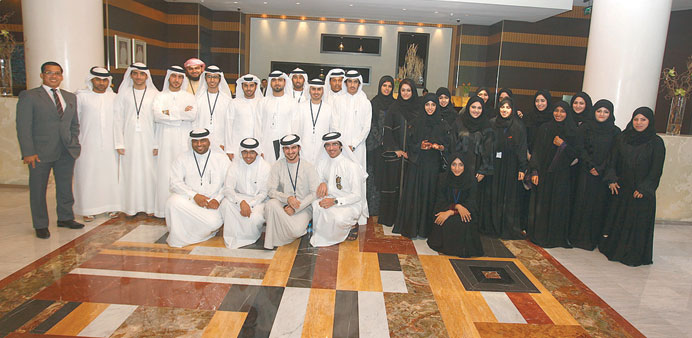 The youth from Qatar and Emirates Foundation.