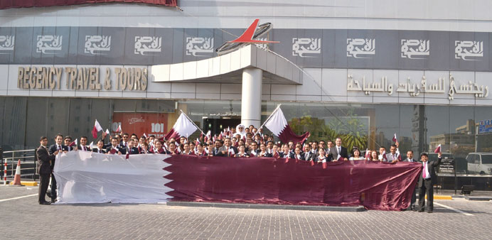 Officials and staff at the celebration.