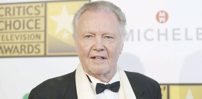 SMALL IS BIG: Actor Jon Voight posing at the 4th annual Criticsu2019 Choice Television Awards in Beverly Hills.