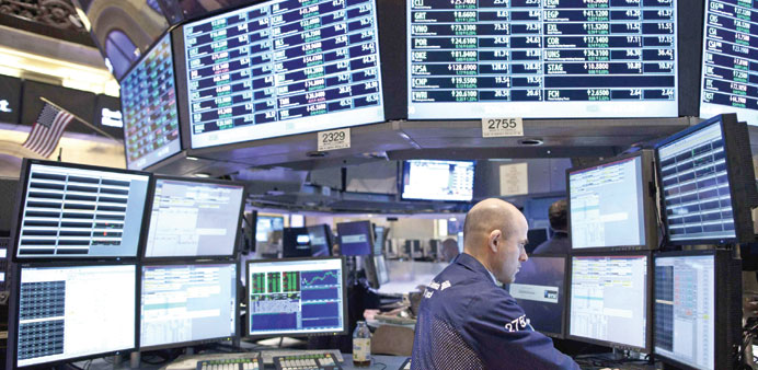 A trader works on the floor of the New York Stock Exchange (file). The equities market has gone up in December about 80% of the time for the past 20 y