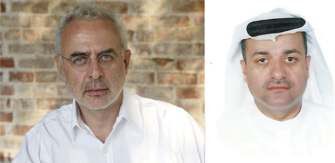 Bonami (left) in conversation with al-Jaidah