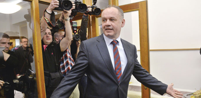    Kiska:  headed to a presidential vote run-off against Fico on March 29.