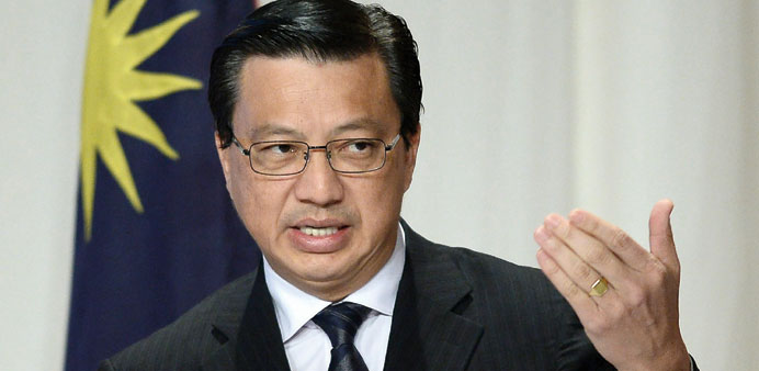 Malaysian Transport Minister Liow Tiong Lai