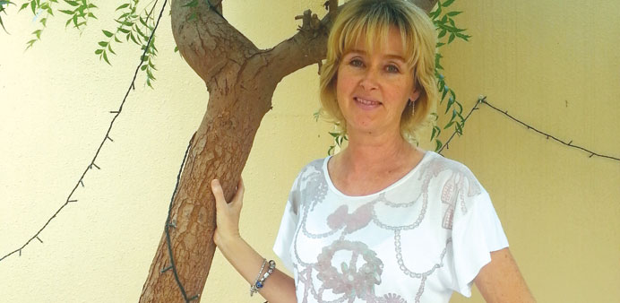 Upton after her treatment for breast cancer at HGH Breast Cancer unit.