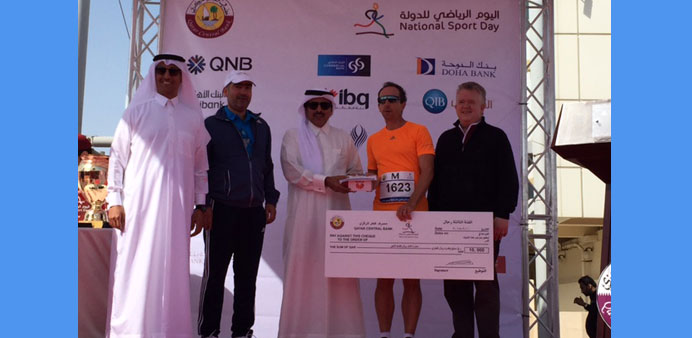 Winner of the 3-km run received a cash prize.