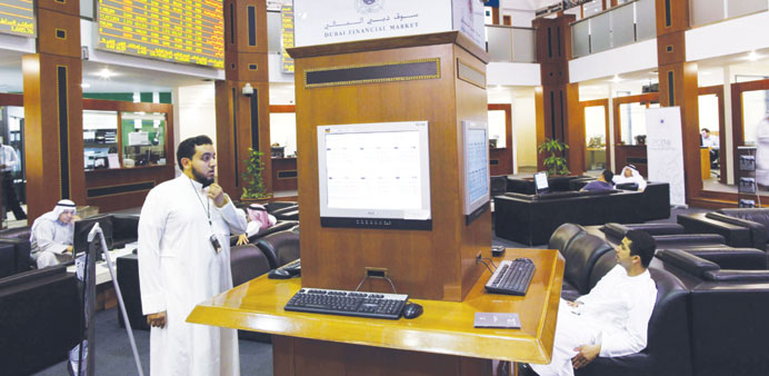 Dubaiu2019s index gained 0.7% yesterday to its highest close since November 2008. Shares in Dubai Financial Market, the Gulfu2019s only listed bourse, rose 1.