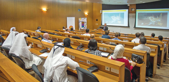 Shell-SPE symposium in progress at TAMUQ.