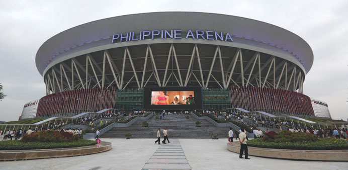 A handout photo released by Malacanang yesterday shows the u2018Philippine Arenau2019 in Bocaue, Bulacan.