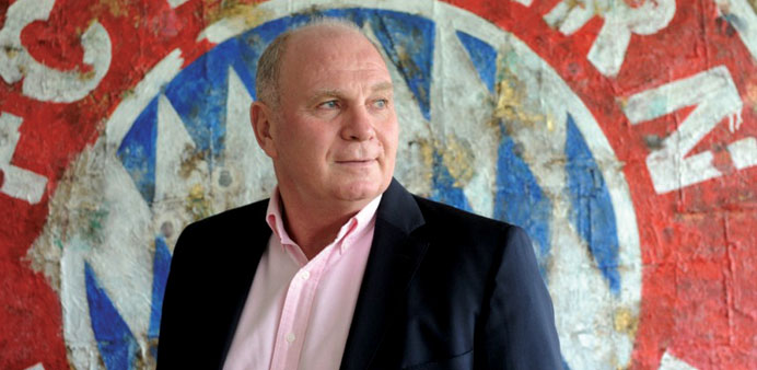 GUILTY? German football legend Uli Hoeness is accused of having stashed away millions in his Swiss Bank account and if convicted, faces up to 10 years
