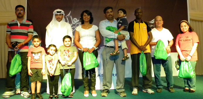 Saleh Ghanim al-Ghanim, a Qatari national, joins other Step Into Health, winners.