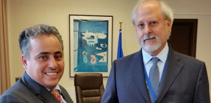 Qatar Ambassador to NATO Meets with NATOu2019s Assistant Secretary General for Political Affairs and Security Policy Ambassador Thrasyvoulos Terry Stamato