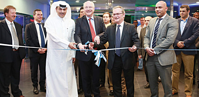 Officials at the opening of the new Peugeot showroom on C-Ring Road