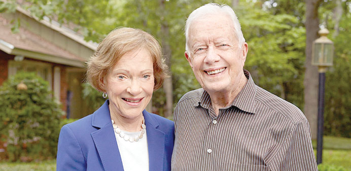 SOUL MATE: The former president with his life partner Rosalynn.