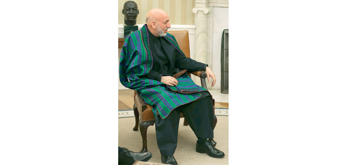 President Hamid Karzai: In April, he said the opening of a Taliban office in Doha could u201cfacilitate the peace processu201d.