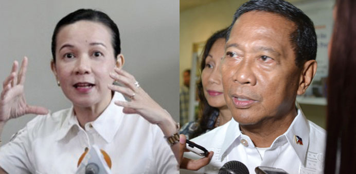  Senator Grace Poe and Jejomar Binay.
