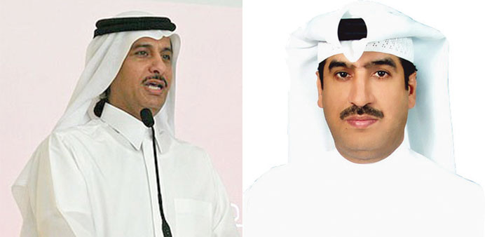 Sheikh Hassan bin Mohamed al-Thani and Nasser Youssef al-Hammadi
