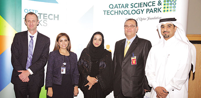 The speakers and QSTP officials at the seminar.