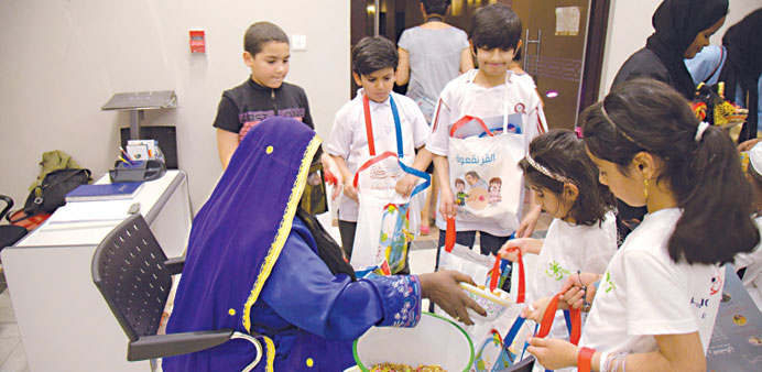 Children will go through Katara buildings to collect candies and sweets.