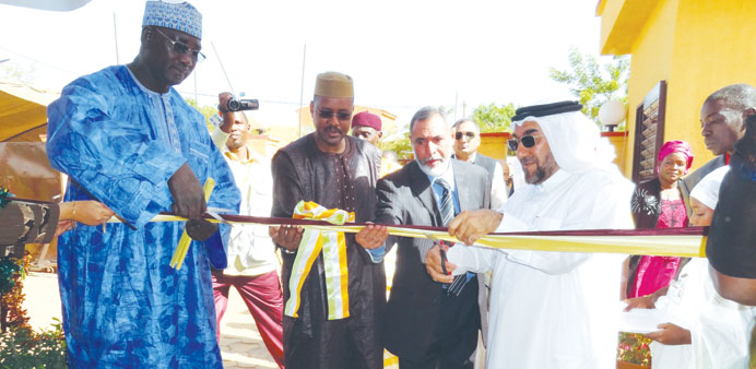 Qatar Charityu2019s new headquarters being opened in Nigeru2019s capital Niamey.