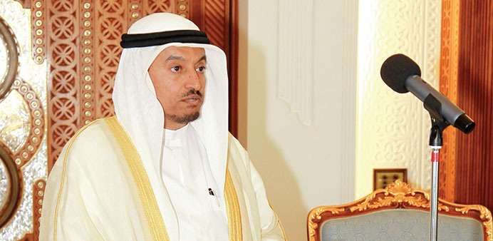HE the Minister of Labour and Social Affairs Abdullah Saleh Mubarak al-Khulaifi.