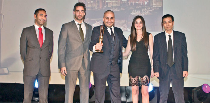 The winners on stage at the Time Out Doha Restaurant Awards event