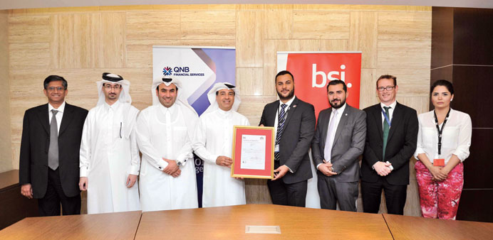  QNBFS receiving the u2018ISO 27001u2019 certification.