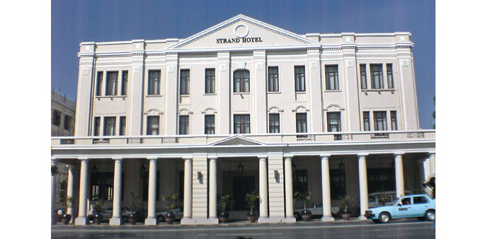 Yangonu2019s iconic Strand Hotel, a meeting place of the rich and famous in colonial times and once one of the most luxurious hotels in the British Empire