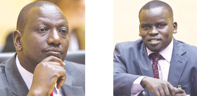  Ruto and Sang: Plead not guilty.
