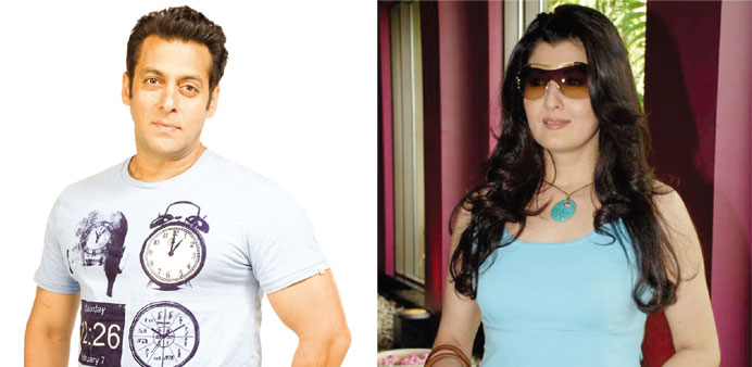 OLD TIES: Salman Khan (left) and  Sangeeta Bijlani.