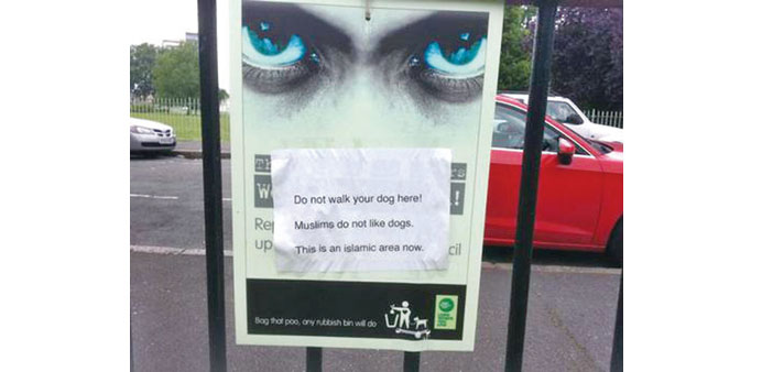 Dog walkers are told to stay away from Bartlett Park in Poplar.