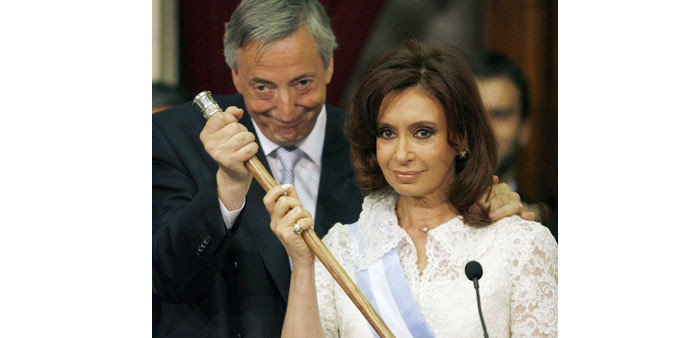 Nestor and Cristina Kirchner. ... divided opinion